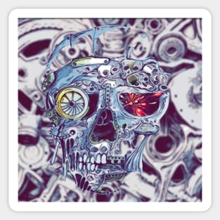 Cyber skull Sticker